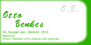otto benkes business card